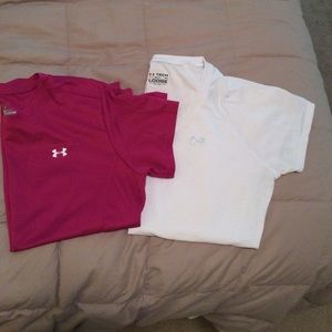 2 Underarmour Workout T's