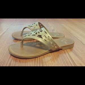 Report Gold Sandals