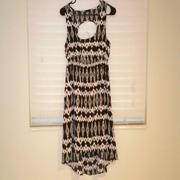 Black and white sexy dress