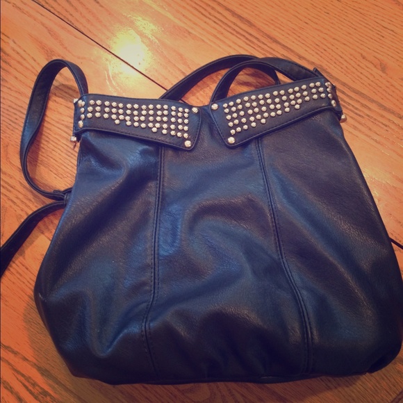 Orange Caramel black studded bag - Picture 1 of 4