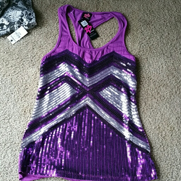 2B sequin tank