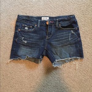 Aero denim shorts