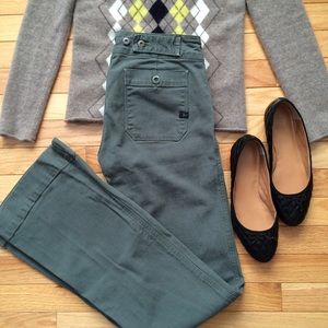 Citizens of Humanity green trouser jeans