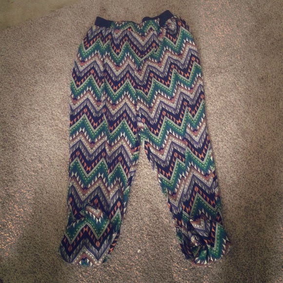 Aztec print joggers