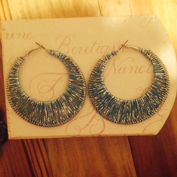 Hoop earrings.