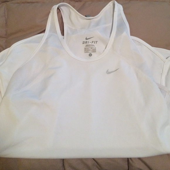 White Nike tank top