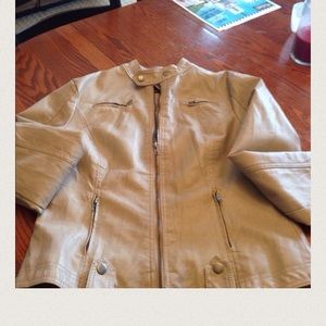 Faux leather jacket