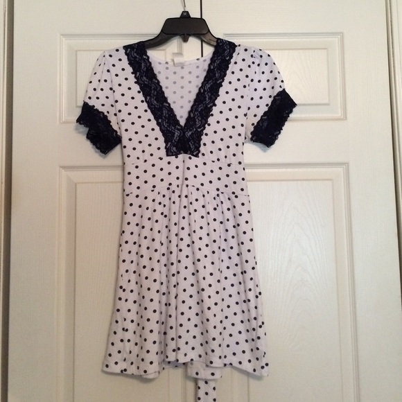 🎉Maurice's Navy Polka Dot Tunic🎉 - Picture 1 of 2