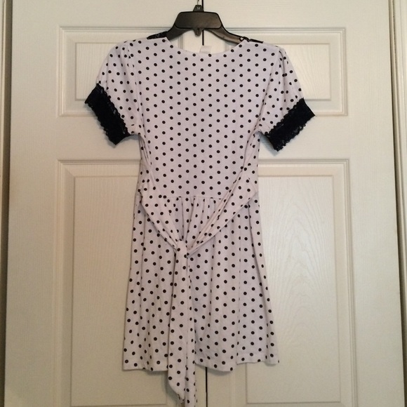 🎉Maurice's Navy Polka Dot Tunic🎉 - Picture 2 of 2