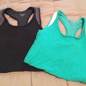 Built-in-bra workout tanks