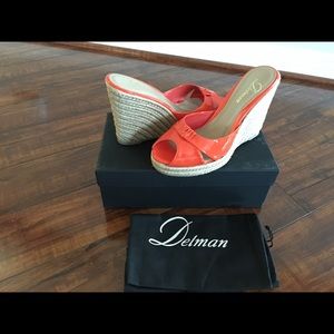 Delman Tangerine Wedge