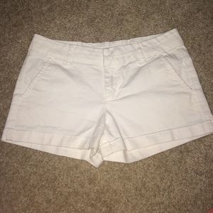 HARPER white denim shorts