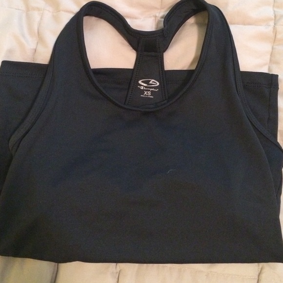 Black workout tank