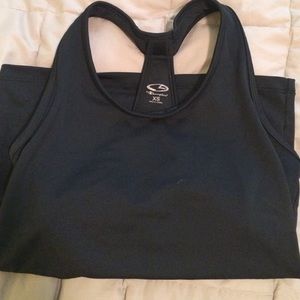 Black workout tank