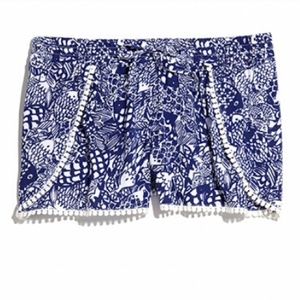 Lilly Pulitzer for Target Blue Pom Pom Shorts