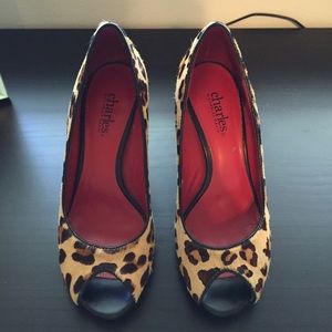 Charles by Charles David Leopard print heels