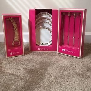Lilly Pulitzer gold China set from Target