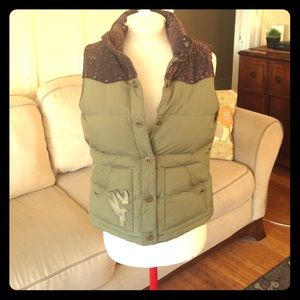 Army Green Puffy Vest