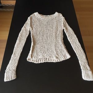 All Saints hand knitted fishnet sweater