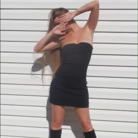 🎉 SALE 🎉 👖Black Jeans Pencil Dress 👖 - Picture 2 of 4