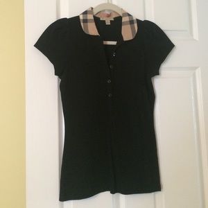 Burberry black polo