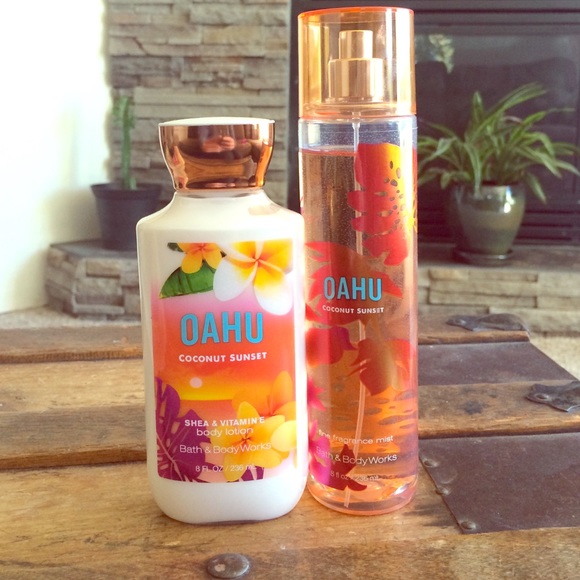 Bath & body works Oahu coconut sunset!