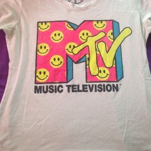 delia's mtv smiley face shirt