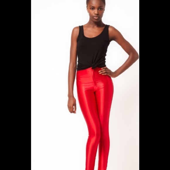 Red disco pants