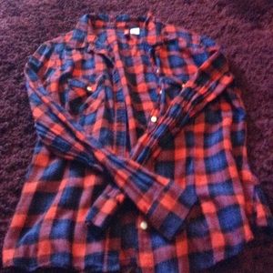 Red and blue flannel