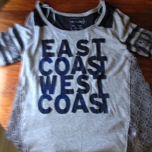 Super cute East Coast West Coast top by FP