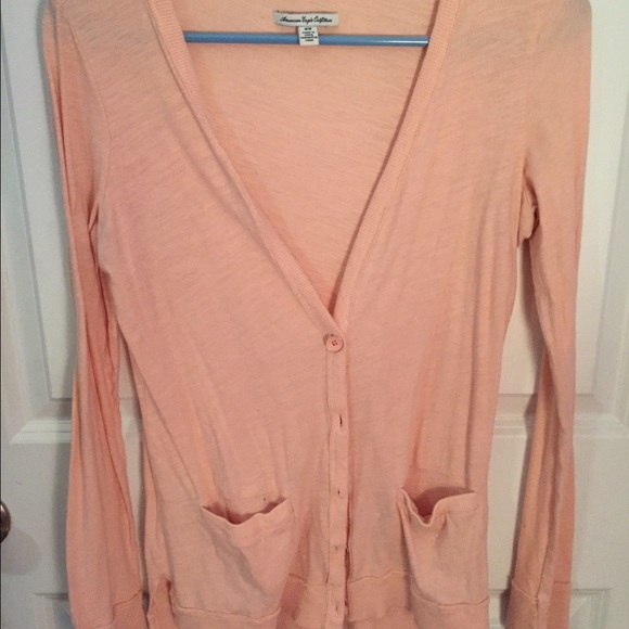 Light pink peach cardigan