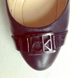 Leather Calvin Klein Wedges