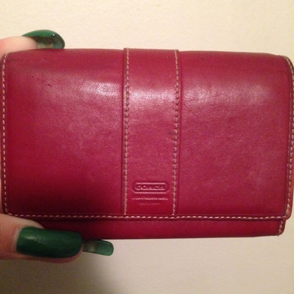 Red Coach Wallet