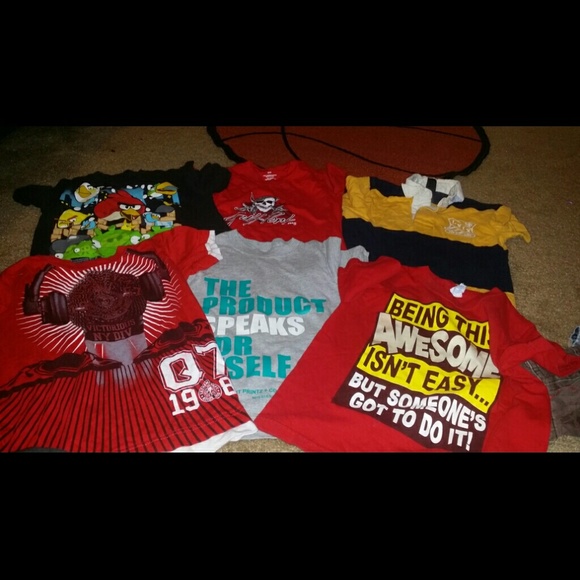 6 boys shirts!