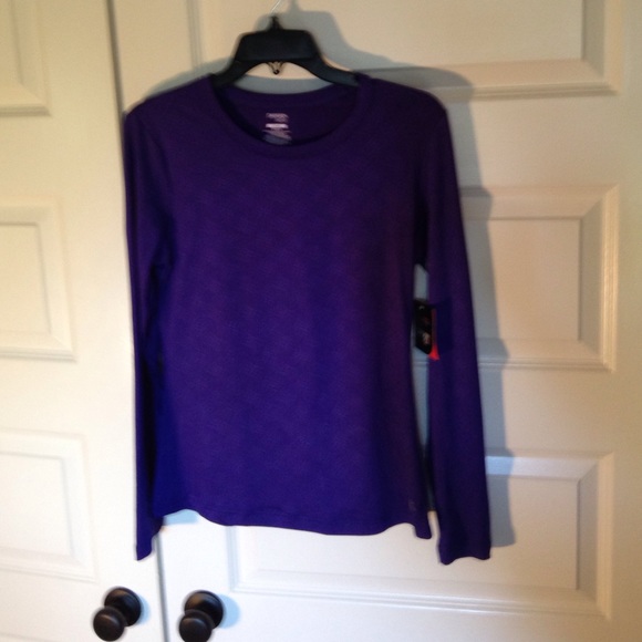 Purple performance tee