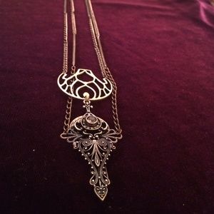 Free people long key necklace.