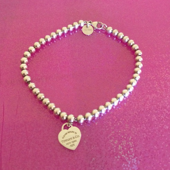 Tiffany&Co Bead Heart Bracelet PINK 💕💖