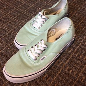 Mint green vans