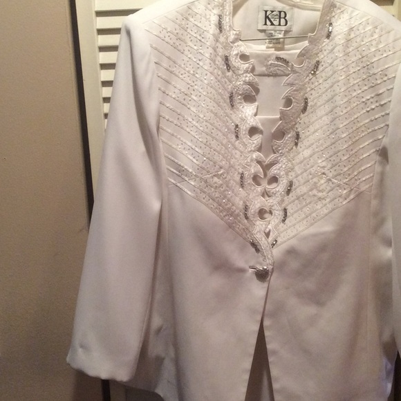 White classic suit
