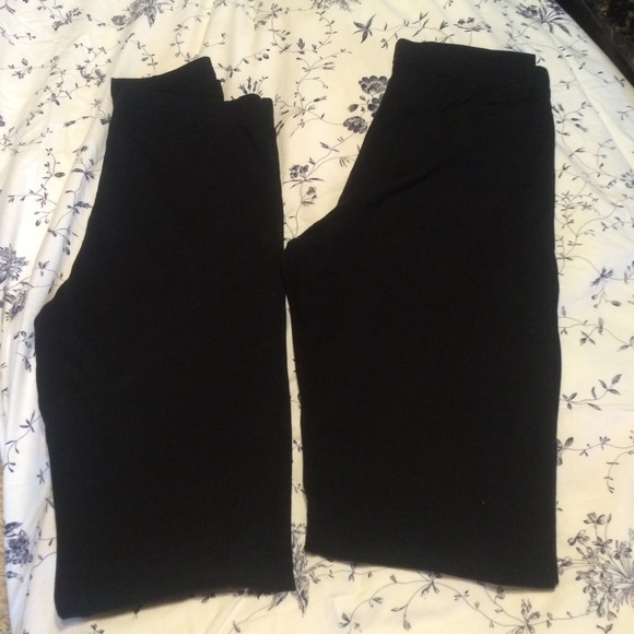 Black leggings (2) pairs. NWOT