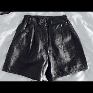 Vintage Leather Shorts