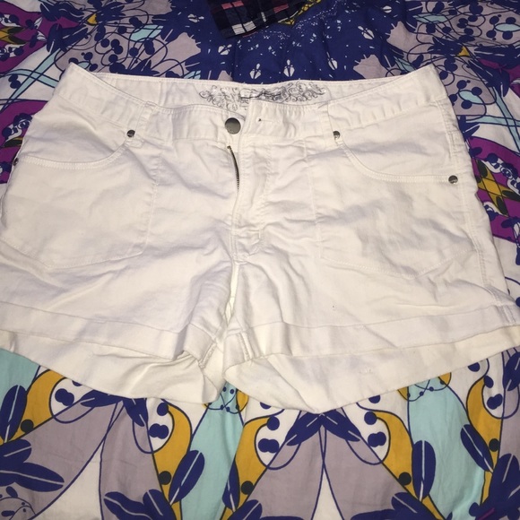 White shorts.