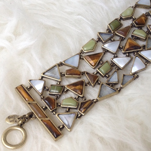 🚫SOLD🚫Lia Sophia Brass & Stone Bracelet