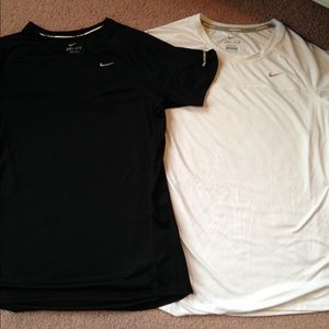 size Medium Nike dri fit running shirts