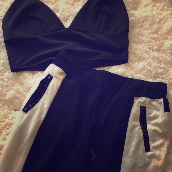 Black and White Joggers