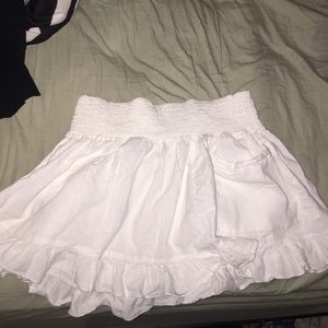 white skirt