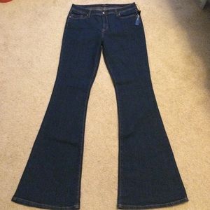 JustFab Flare dark wash jeans 32 waist; 34" inseam