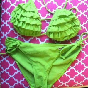 Lime Green Hollister Bikini Size XS/S