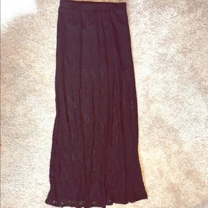 Black Lace Maxi Dress