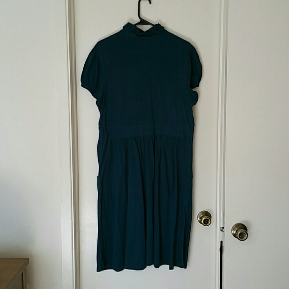 Teal ruffle dress - Picture 2 of 4